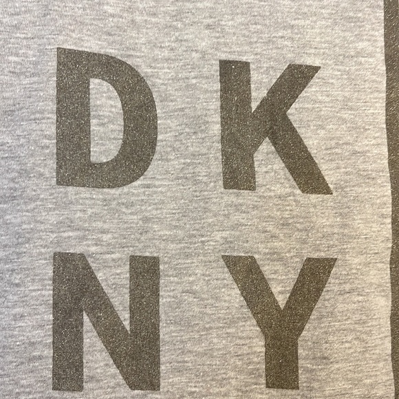 DKNY Short Sleeve Shirt. Glitter letters on front. - Picture 4 of 4